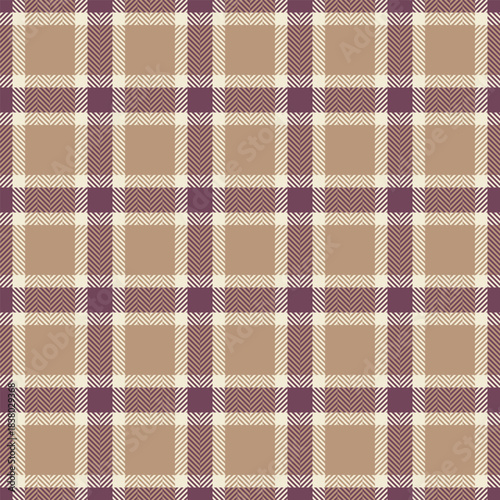 Wallpaper tartan vector fabric, short background plaid seamless. Female check texture textile pattern in orange and light colors.
