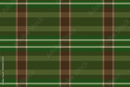 Veil fabric pattern check, tile vector background plaid. Elegance seamless texture tartan textile in green and dark colors.
