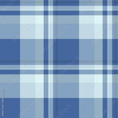 Pop texture textile pattern, heritage background plaid fabric. Fancy tartan seamless vector check in light and blue colors.