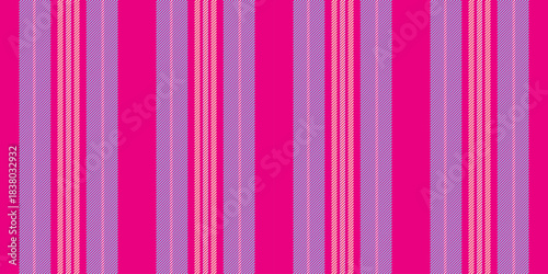 December vector textile texture, abstraction lines fabric pattern. Classic stripe vertical background seamless in mexican pink and cyan colors.