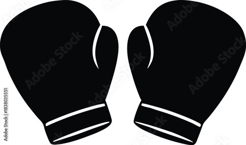 Boxing gloves vector icon, simple symbol for combat sports