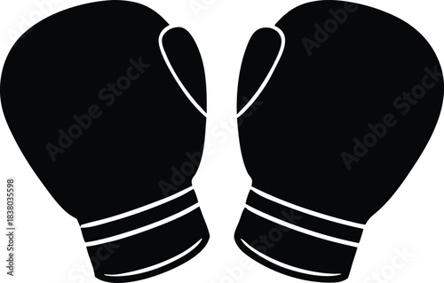 boxing gloves vector icon