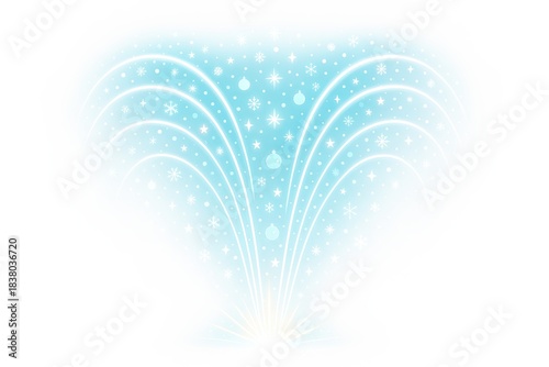 Sparkling Winter Heart Burst