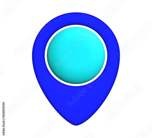 Free Download 3D Map Location Pin Icon on Transparent Background, Ideal for Travel, Navigation or Location-Based Services. Perfect for App Design and Digital Interfaces. - GFXLoad