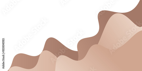 Abstract background of mocha color shapes. Soft warm cover. poster