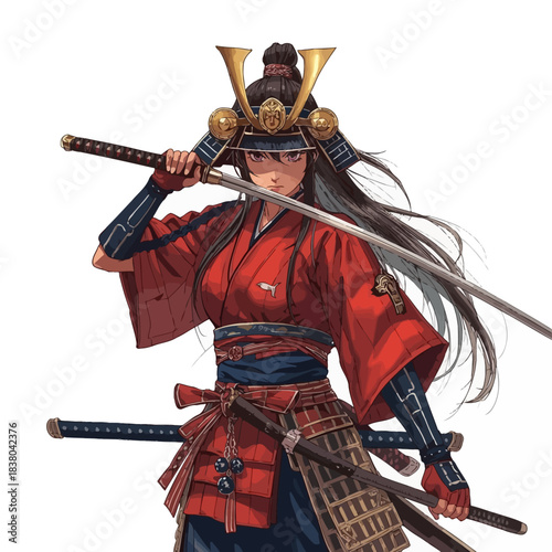 Woman Samurai Very Cool Design