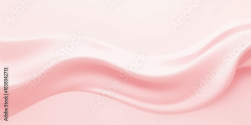 Soft pink silk and satin fabric background with flowing waves and smooth texture
