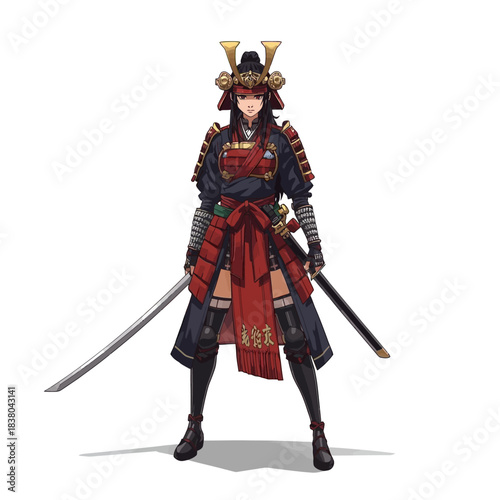 Woman Samurai Very Cool Design
