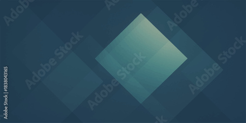 Abstract blue geometric background with triangles and 3D pattern design