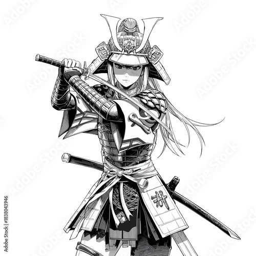 Woman Samurai Very Cool Design