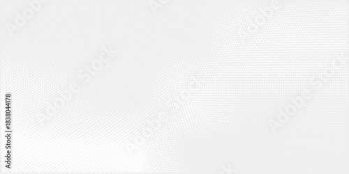 Ai abstract light design with drifting white pattern. Halftone dots texture, clean bright backdrop with dimension.