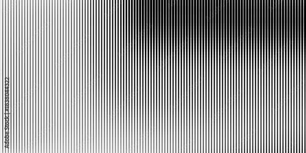 Obraz premium Halftone striped gradation layout. Subtle line pattern with gradient transition lattice. Linear backdrop for print projects and graphic presentation.