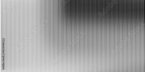 Halftone striped gradation layout. Subtle line pattern with gradient transition lattice. Linear backdrop for print projects and graphic presentation.