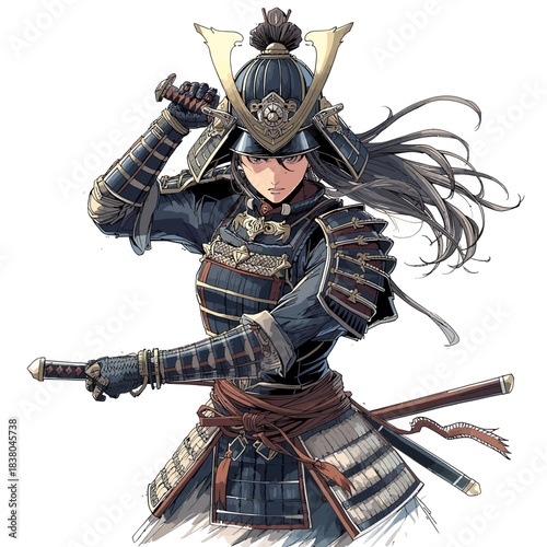 Woman Samurai Very Cool Design