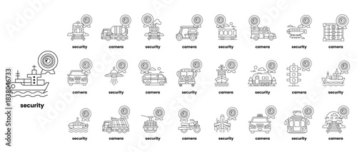 A series of icons for security