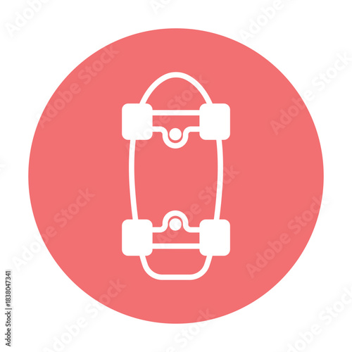 Skateboard Vector icon which can easily modify or edit