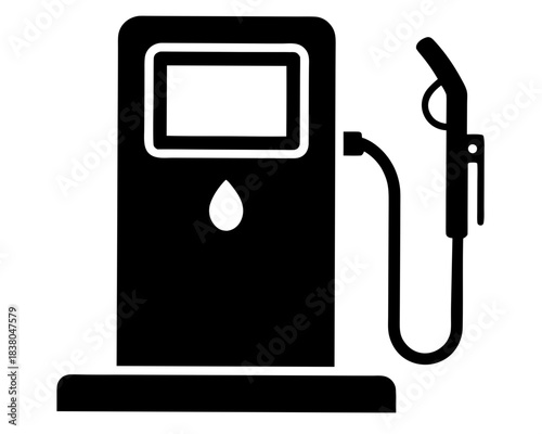 fuel pump simple black silhouette vector,fuel pump icon