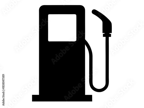 fuel pump simple black silhouette vector,fuel pump icon