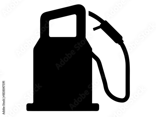 fuel pump simple black silhouette vector,fuel pump icon