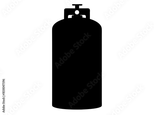 gas cylinder black silhouette vector,gas cylinder icon
