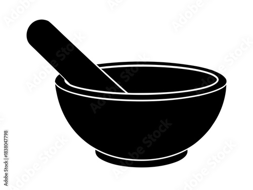 mortar pestle black silhouette vector,mortar pestle icon