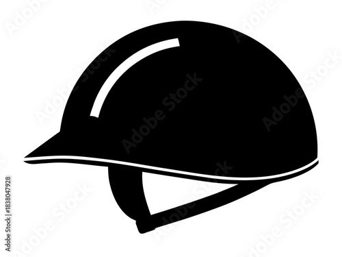 safety helmet black silhouette vector,safety helmet icon