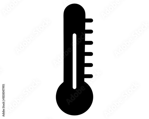 thermometer simple black silhouette vector,thermometer icon