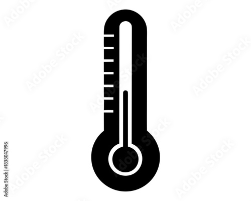 thermometer simple black silhouette vector,thermometer icon