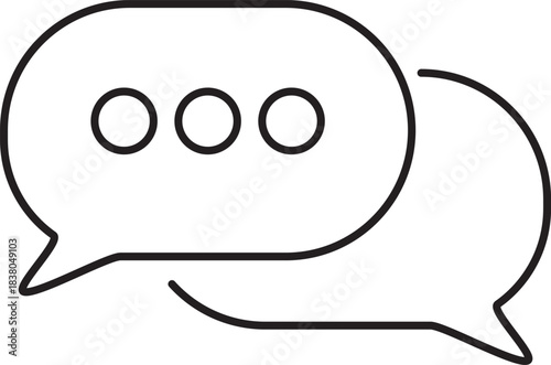 speech bubble icon chat messages