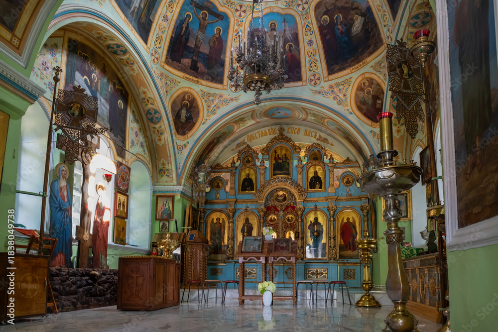 Obraz premium KALYAZIN, TVER region. The interior of the Church of the Entry of the Most Holy Theotokos into the Temple