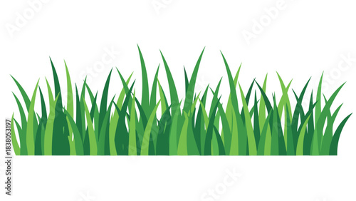 Pixel Art Green Grass Blades Vivid Shades Against Black Background Simple Nature Element Detailed Strokes Representing Growth and Freshness