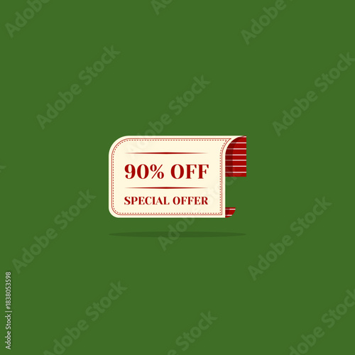 Promotional banner with 90% O...