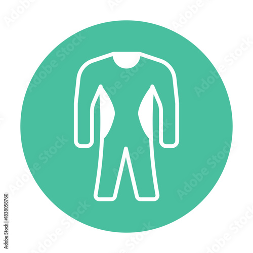 Dive Suit Vector icon which can easily modify or edit