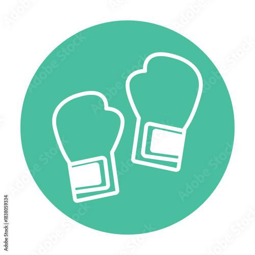 Boxing Gloves Vector icon which can easily modify or edit