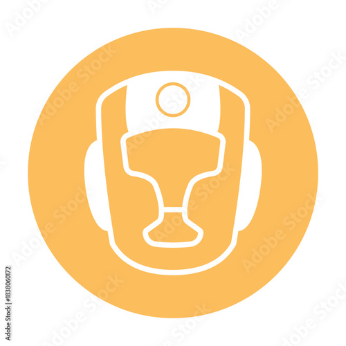 Boxing Headgear Vector icon which can easily modify or edit
