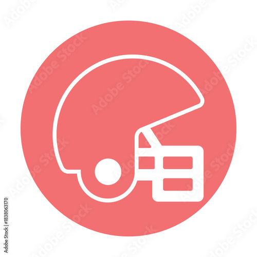 Football Helmet Vector icon which can easily modify or edit