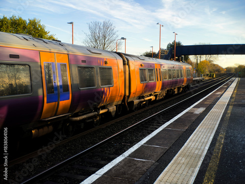 British Rail commutter passenger suburban railway station West Midlands England UK