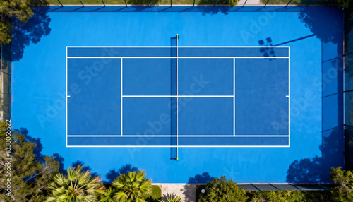 A minimalist background of a pickleball court layout diagram
