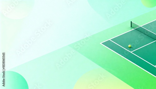 A gradient background inspired by pickleball court colors 