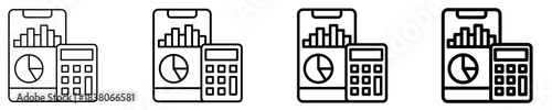 Accounting Icon Set Different Style Collection