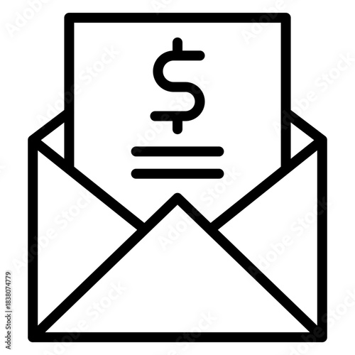 RFQ Vector Line Icon Design