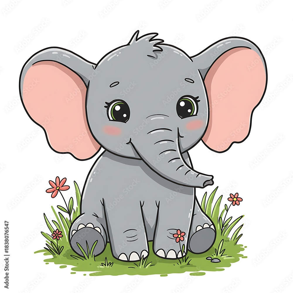 Fototapeta premium 草原の小さな瞳