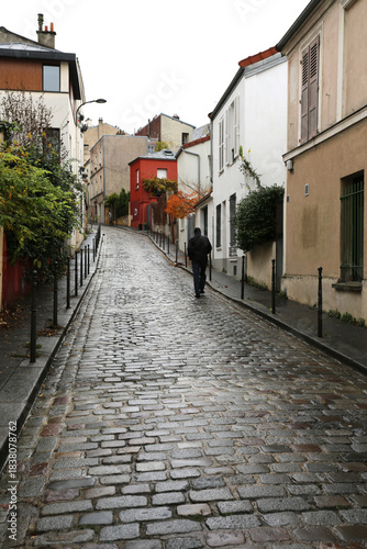 Ruelle pavée à Paris 20ème