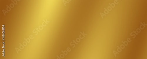 Shiny gold color gradient background, abstract metallic texture