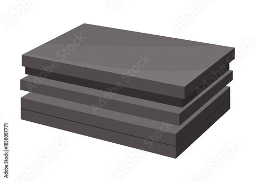 Building material. Sheets of special plates. Cartoon supplies for buildings works. Construction concept. Illustration can be used for construction sites or illustrate renovation works