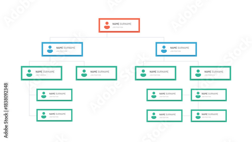 Organizational tree, company diagram, staff, organizational chart.