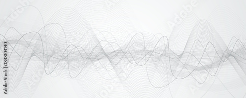 Technology and science dynamic banner or header. Connected neural network