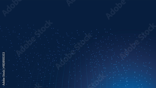 Digital Network Grid Perspective Technology Background