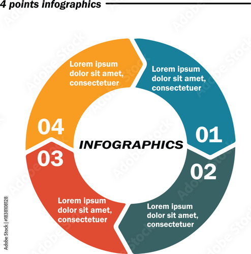 Four steps infographics  vector. colorful steps .	