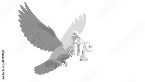 Dove Carrying Faith Symbols